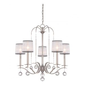 Whitney 5 Light Chandelier Imperial Silver - QZ/WHITNEY5