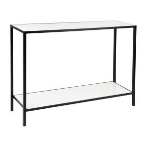 Cocktail Stone Console Table Black - 31608