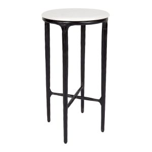 Heston Petite Marble Side Table Black - B32782