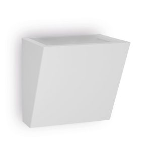 Belfiore Square 240V G9 Raw Ceramic Wall Uplight - 11082