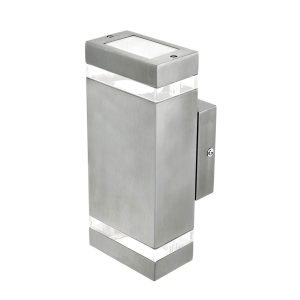 Entasis Up/Down Wall Pillar Spot Light Stainless Steel - 17942/16