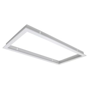 Panel Frame Rectangular Recessed Satin White - 19325