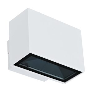 Block 6W 240V Up/Down LED Wall Light White / Warm White - 19572