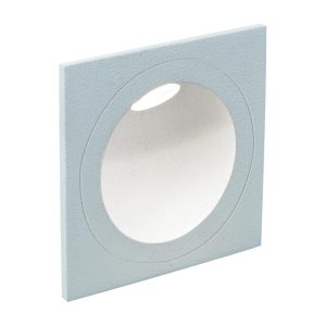 You Square 3 Watt 240V LED Recessed Step Light Aluminium / White - 19988