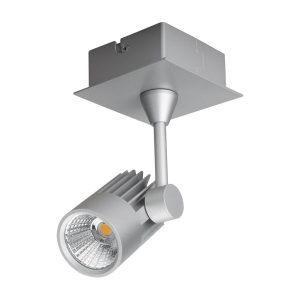 Jet 10 Watt Single Dimmable LED Spotlight Silver / White - 20649