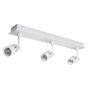 Jet 30 Watt Triple Bar Dimmable LED Spotlight White / White - 20655