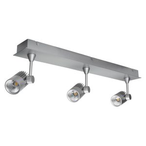 Jet 30 Watt Triple Bar Dimmable LED Spotlight Silver / Warm White - 20656