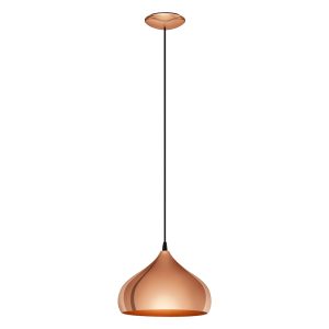 Hapton Dome Pendant Copper - 49449