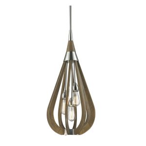 Modern Timber 3 Light Pendant Taupe - Bonito2