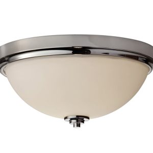 Malibu Flush Mount Polished Nickel - FE/MALIBU/F BATH