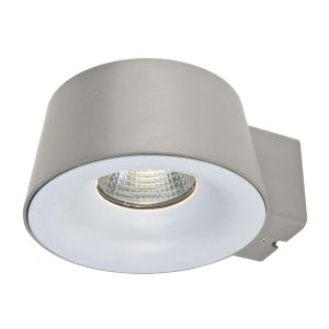 Cup 10 Watt 240V LED Wall Light Silver / White - 19511