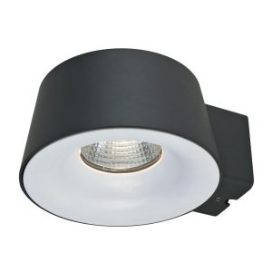 Cup 10 Watt 240V LED Wall Light Dark Grey / Warm White - 19512