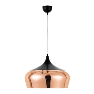 Polk 1 Light Pendant Large Black / Copper - POLK PE46-BKCP