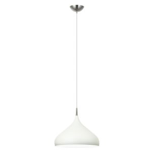 Dome Shape Large Pendant White - Zara10A