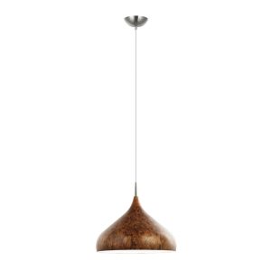 Dome Shape Large Pendant Wood Look - Zara7A