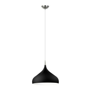 Dome Shape Large Pendant Black - Zara9A