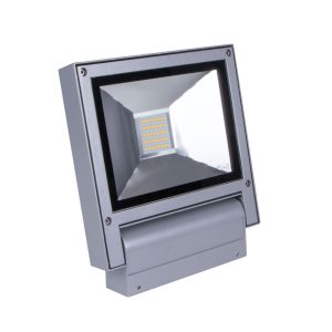 Flash 20 Watt 240V Adjustable LED Floodlight Silver / White - 19585