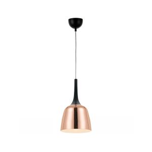 Polk 1 Light Pendant Small Black / Copper - POLK PE20-BKCP