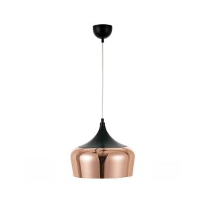 Polk 1 Light Pendant Medium Black / Copper - POLK PE30-BKCP