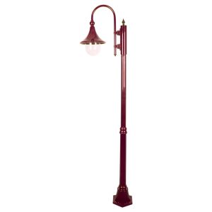 Monaco Single Head Medium Post Light Burgundy - 15832