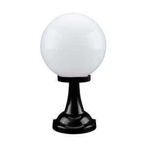 Siena 30cm Sphere Pillar Mount Light Black - 15531