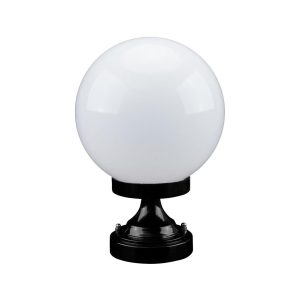 Siena 20cm Sphere CTC Pillar Mount Light Black - 15537