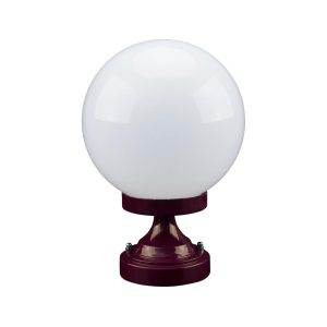 Siena 20cm Sphere CTC Pillar Mount Light Burgundy - 15538