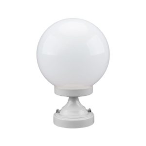 Siena 20cm Sphere CTC Pillar Mount Light White - 15541