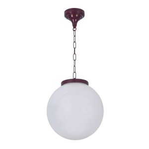 Siena 30cm Sphere Pendant Light Burgundy - 15562