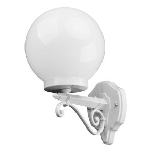 Siena 20cm Sphere Wall Light White - 15571