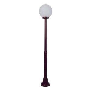 Siena 30cm Sphere Medium Post Light Burgundy - 15598