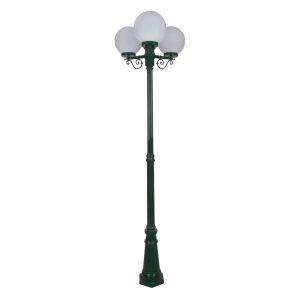 Siena Triple 25cm Spheres Tall Post Light Green - 15629