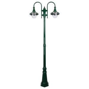 Monaco Twin Head Tall Post Light Green - 15851