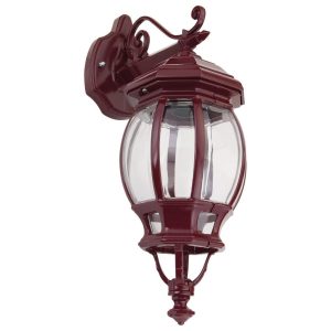 Vienna Downward Wall Light Burgundy - 15892