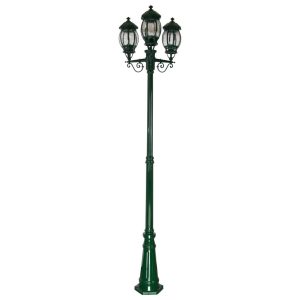 Vienna Triple Head Tall Post Light Green - 15941