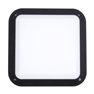 Bulkhead 12W Square Light 4000K Black - Bulk5