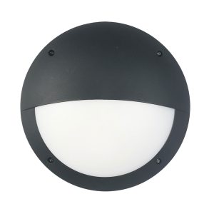 Bulkhead 12W Round Eyelid Light 4000K Black - Bulk7