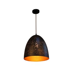 Modern Metal Pendant Black - Celeste3