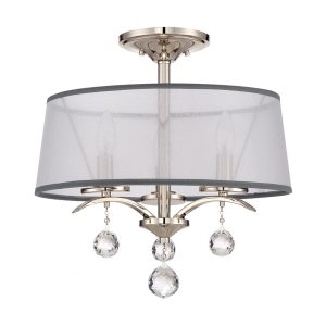 Whitney Semi Flush Imperial Silver - QZ/WHITNEY/SF