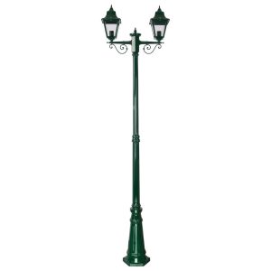 Paris Twin Head Tall Post Light Green - 15167