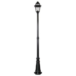 Avignon Single Head Tall Post Light Black - 15237