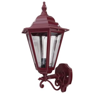 Turin Upward Wall Light Burgundy - 15418