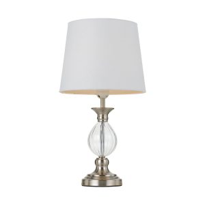 Crest 1 Light Table Lamp Nickel - CREST TL-NKWH