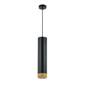 Dakota 5 Watt LED Pendant Black & Oak / Warm White - DAKOTA PE-BKOK