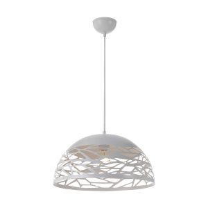 Farina 1 Light Pendant Small White - Farina PE30-WH