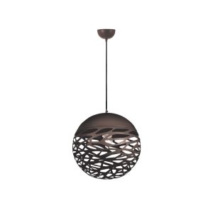 Farina 1 Light Ball Pendant Small Bronze - Farina PEB30-BZ