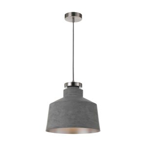 Fredi 1 Light Pendant Large Grey - Fredi PE30-GY