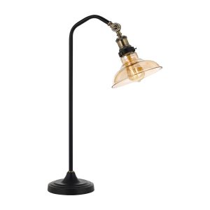 Hertel Desk Lamp Black / Amber - HERTEL TL-BKAM