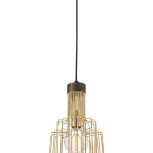 Gina 1 Light Pendant Brass - MG9321BRS