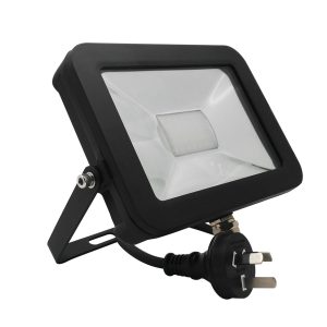 Adjustable Slim 240V 30W LED Floodlight - Black Finish / Natural White LED - Tablet2B